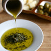 Small tasty tips of olive oil