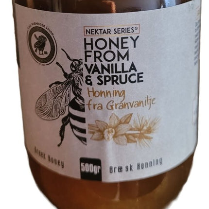 Vanilla and Spruce Honey 500g Nektar Series - The Meander Shop